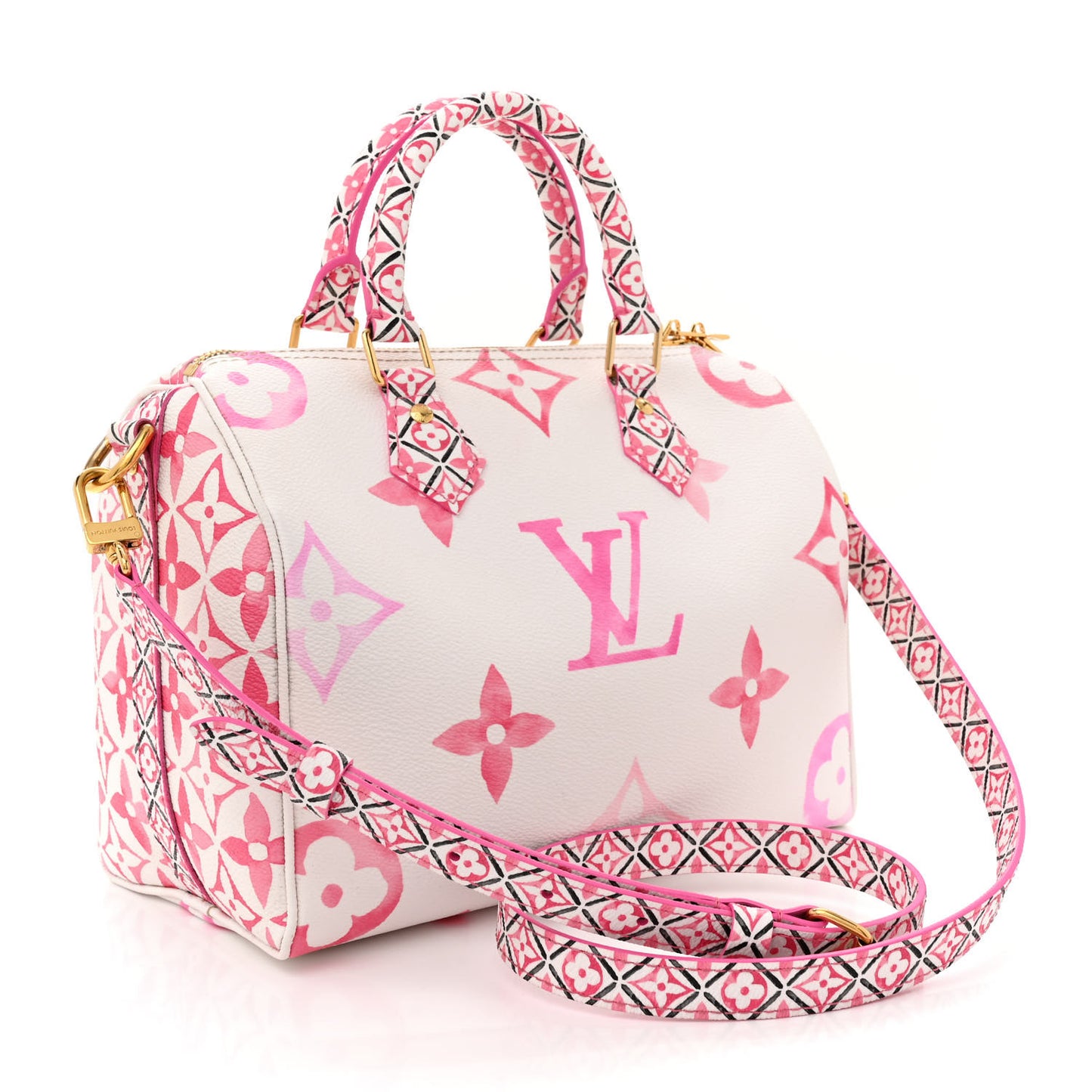 Monogram Giant By The Pool 2.0 Speedy Bandouliere 25 Rose