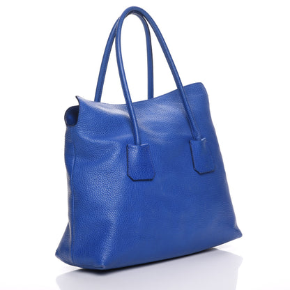 Burberry Grainy Calfskin Medium Baynard Tote Brilliant Blue 3 of 9