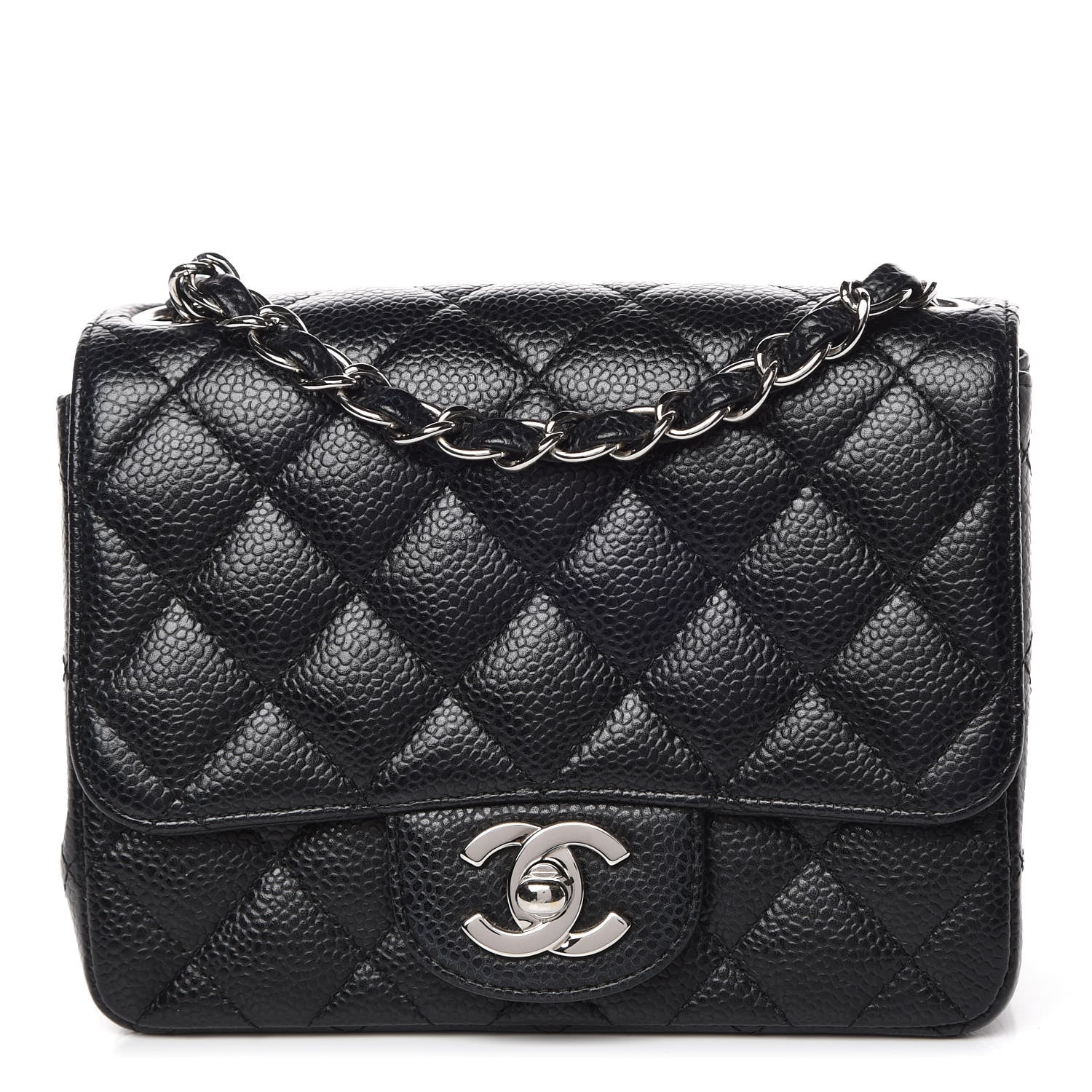 Chanel Caviar Quilted Mini Square Flap Black 1 of 10