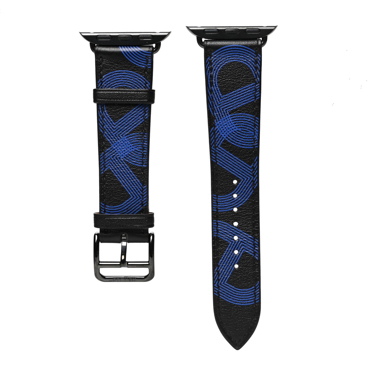 Swift Circuit 24 45mm Apple Watch Single Tour Band Black Bleu Electrique