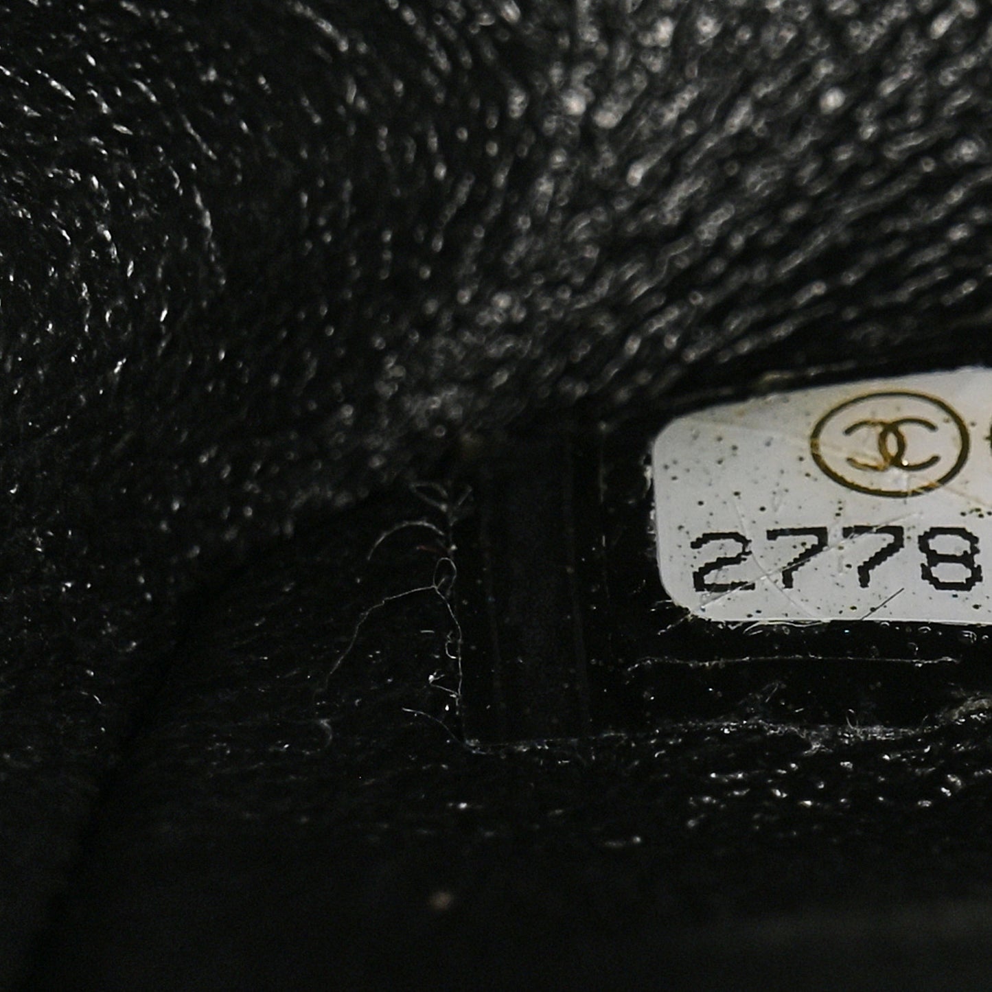 Lambskin Chevron Quilted Medium Double Flap Black