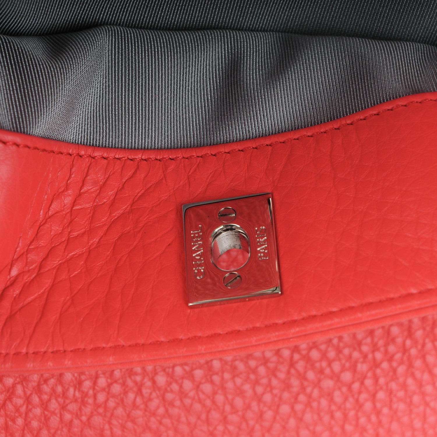 Chanel Calfskin Cerf Executive Shopper Tote Coral 9 of 12