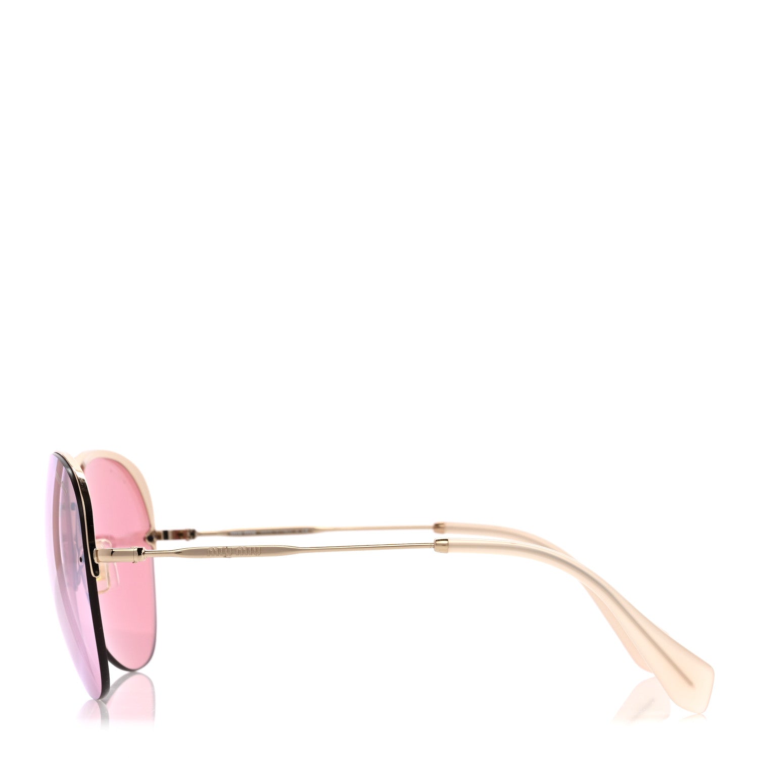 Miu Miu Aviator Sunglasses SMU53P Gold 3 of 7