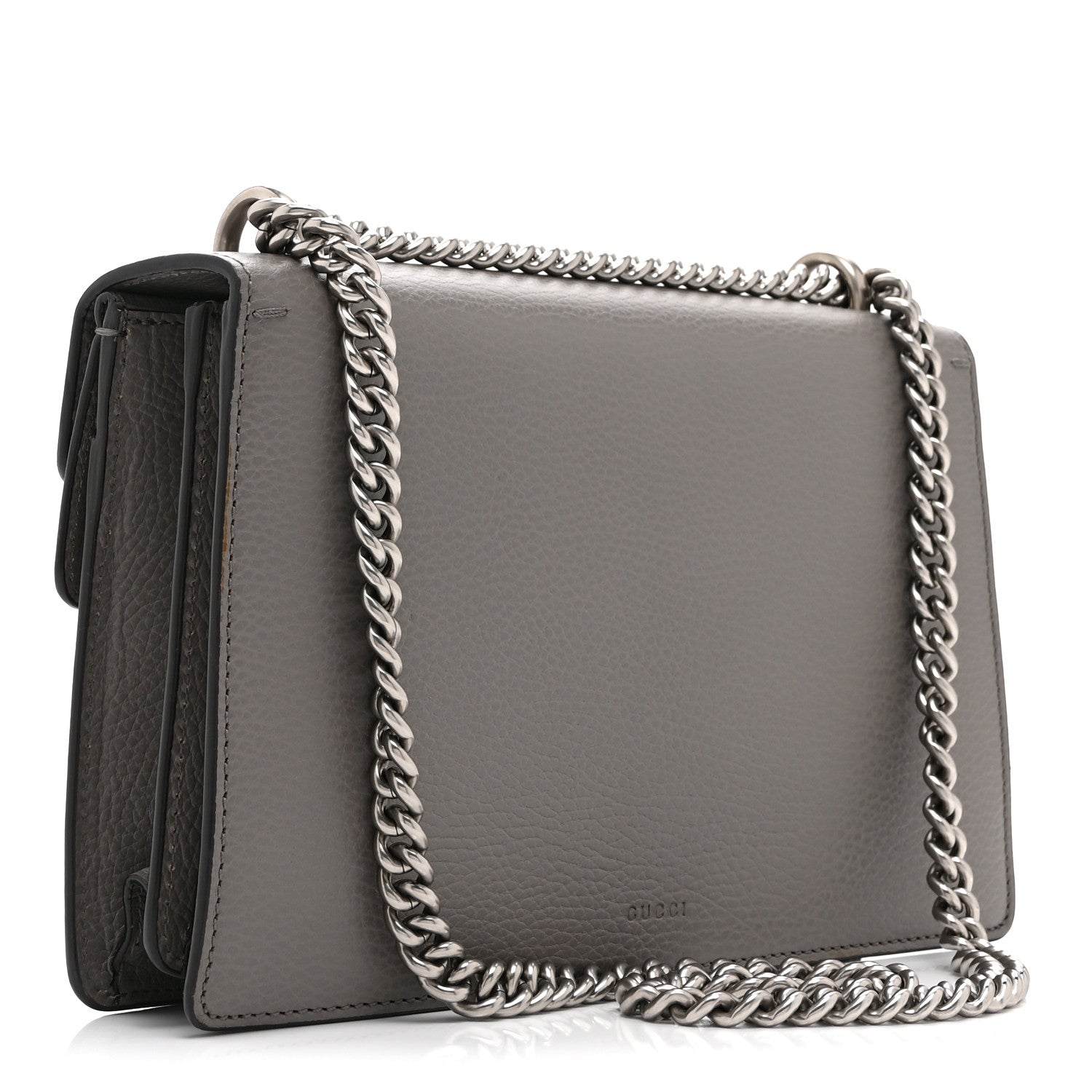 Gucci Pebbled Calfskin Small Dionysus Shoulder Bag Dusty Grey 3 of 12