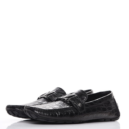 Louis Vuitton Mens Crocodile Monte Carlo Loafers 11 Black 3 of 9