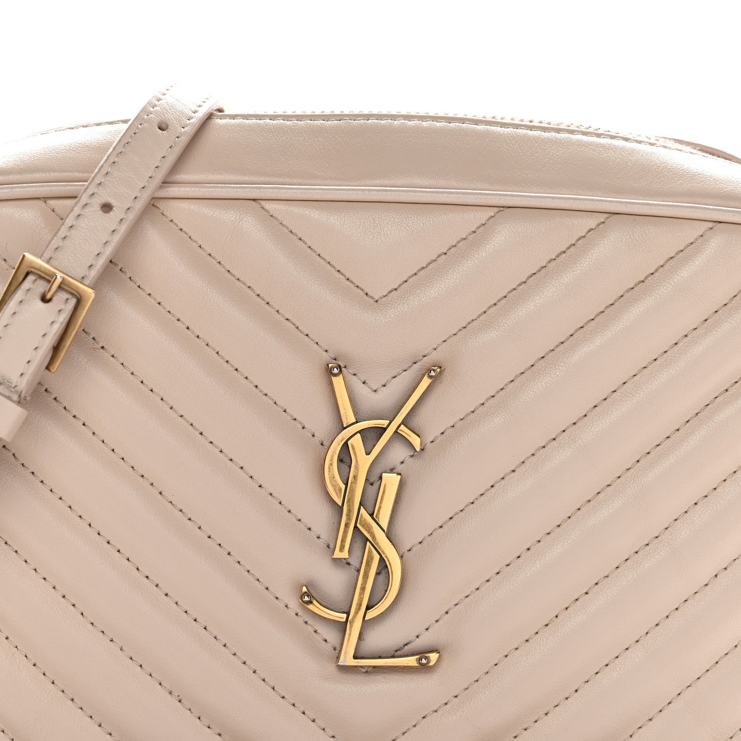 Saint Laurent Calfskin Matelasse Monogram Lou Camera Bag Light Pink 8 of 14
