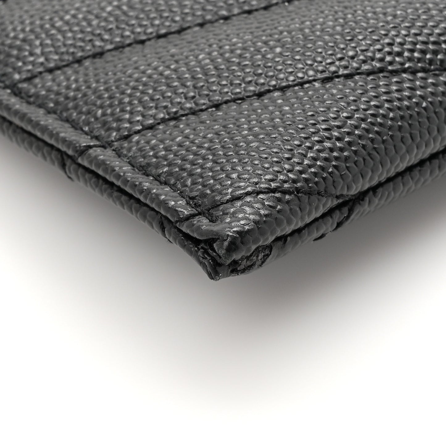 Grain De Poudre Chevron Monogram Bill Pouch Black