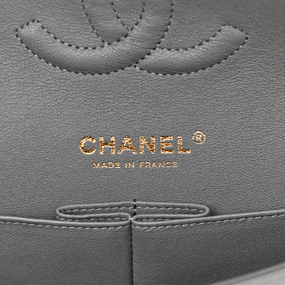 Chanel Caviar Quilted Medium Double Flap Grey 6 of 11