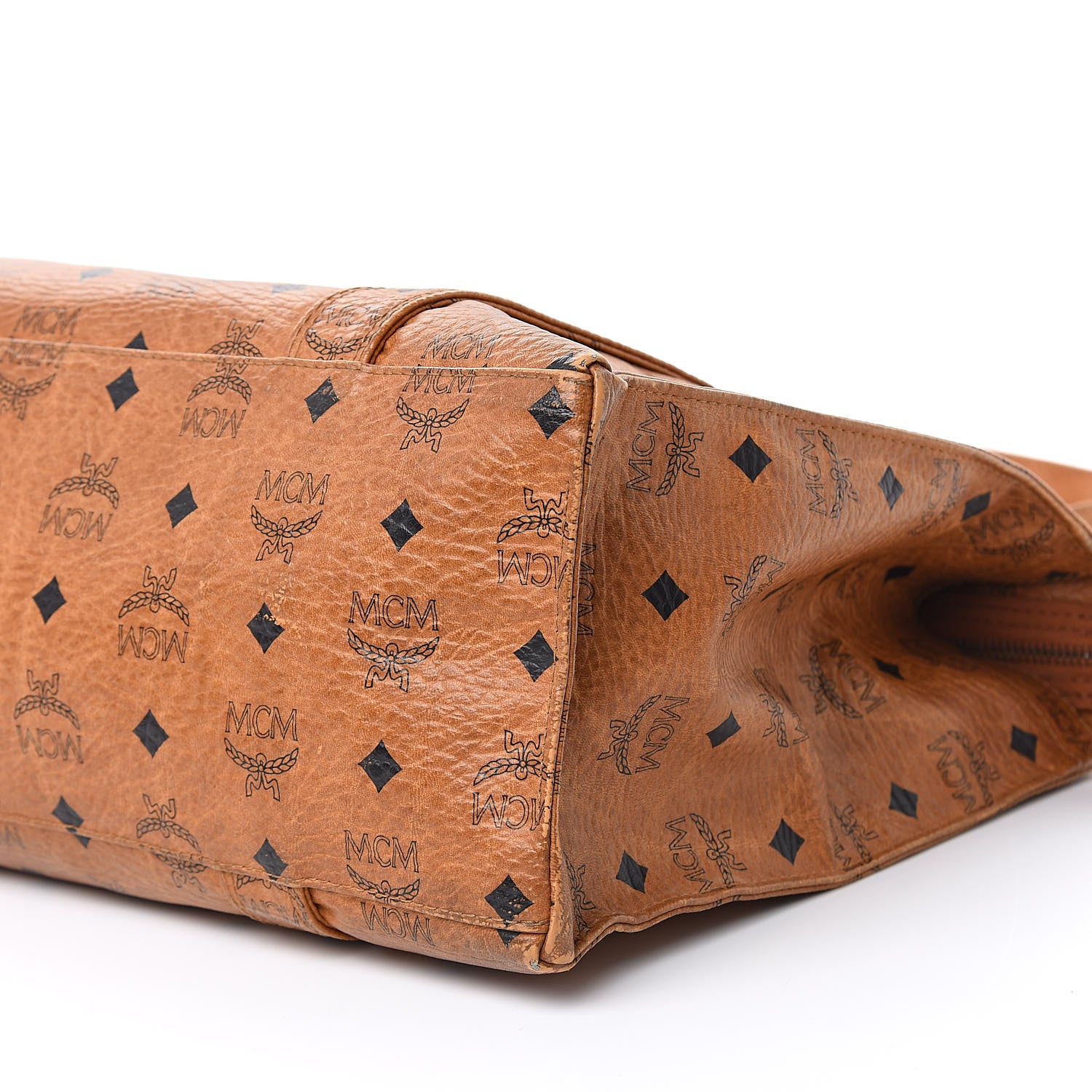 MCM Visetos Shoulder Bag Cognac 7 of 16