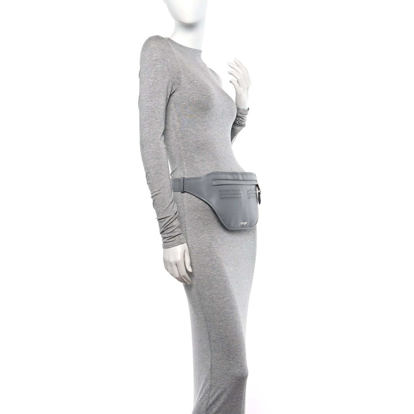 Smooth Calfskin Brummell Bum Bag Grey