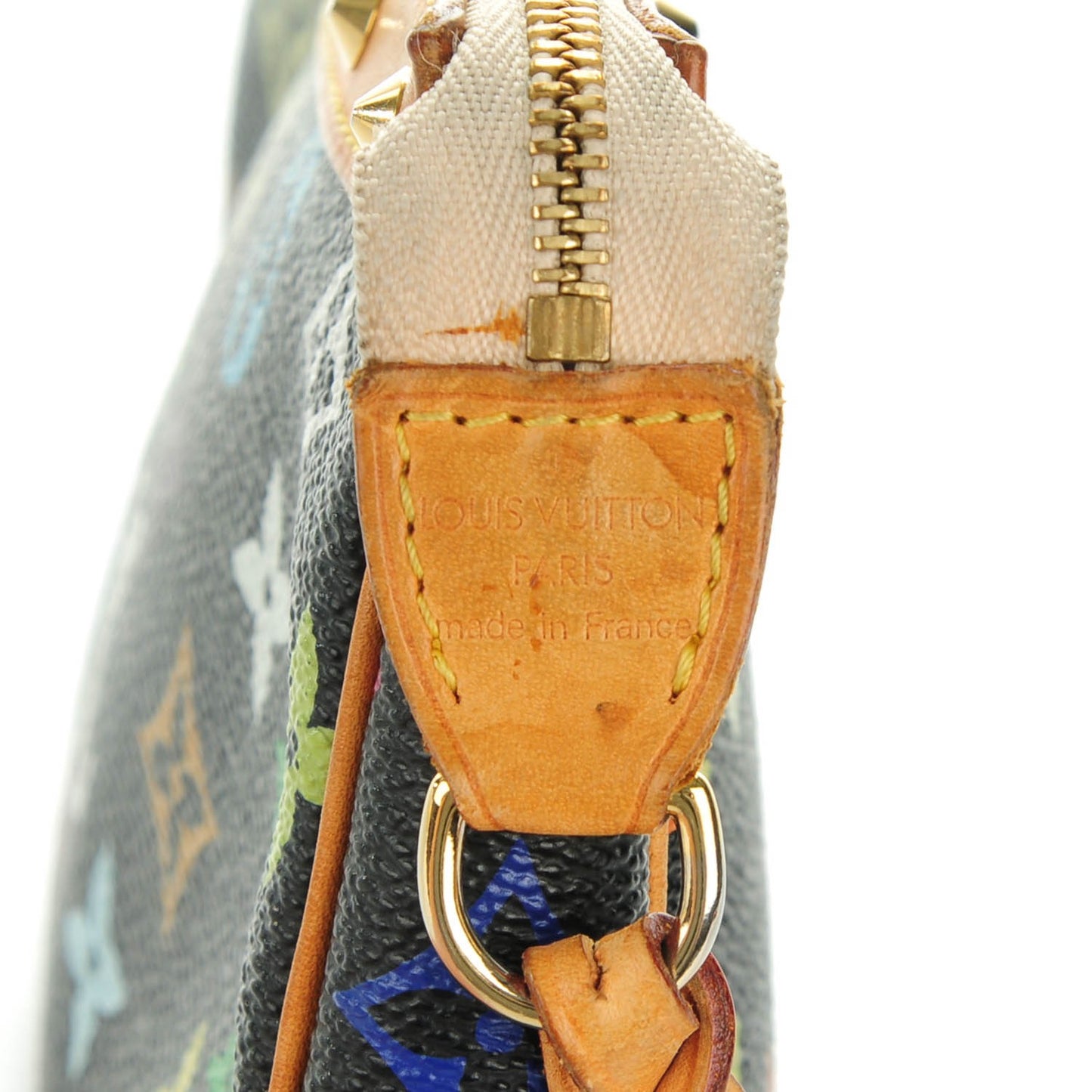 Monogram Multicolor Pochette Accessories Black