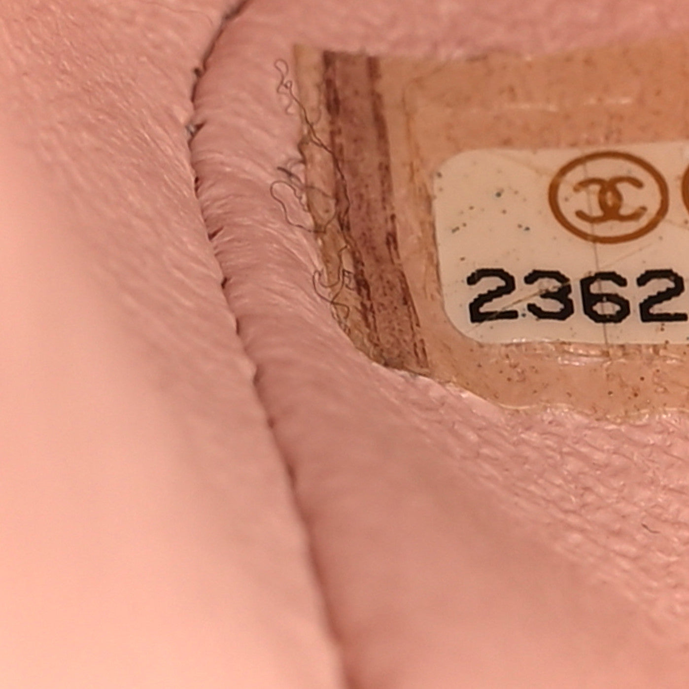 Chanel Lambskin Chevron Quilted Mini Square Flap Light Pink 7 of 10