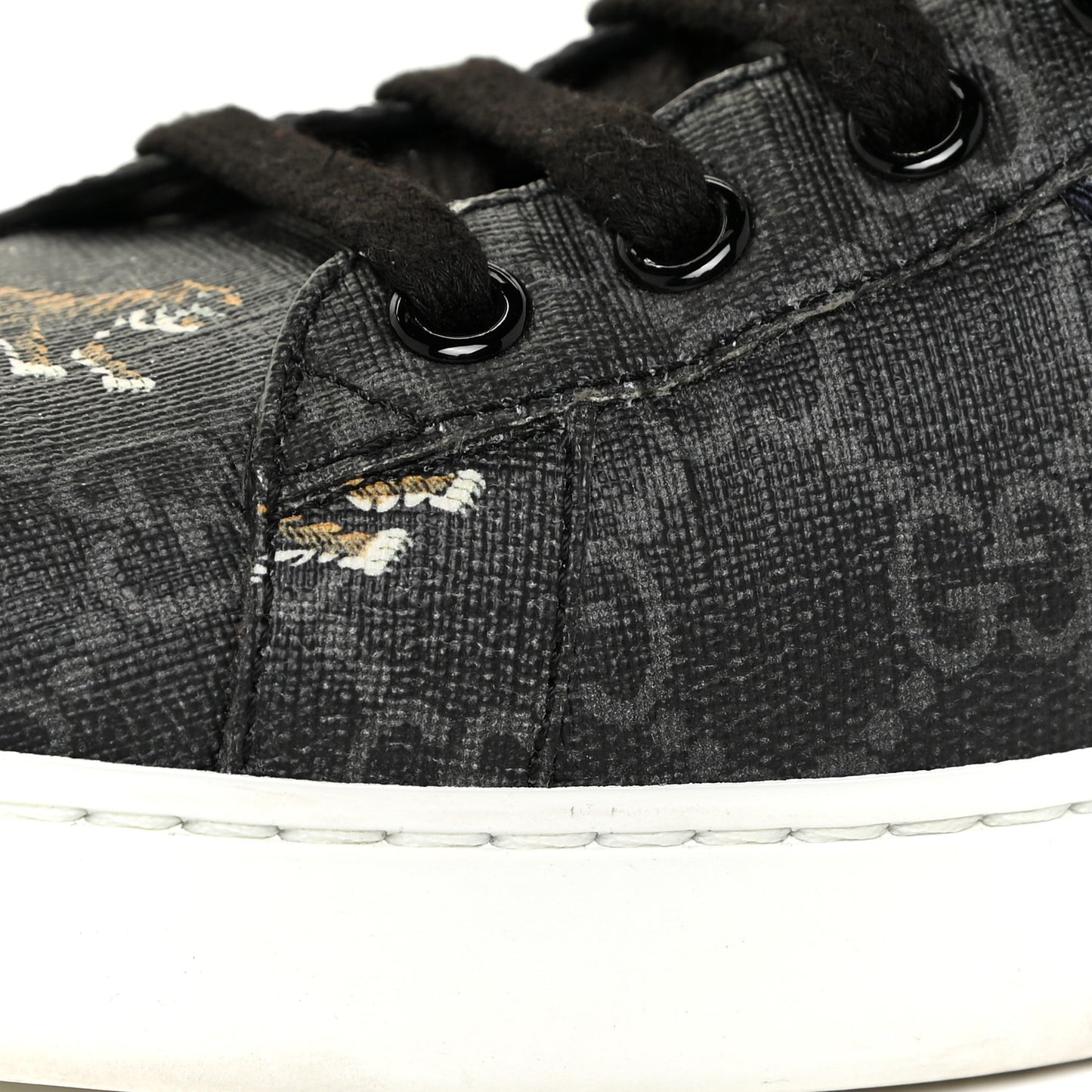 GG Supreme Monogram Tiger Ayers Web Mens New Ace Sneakers 9 Black