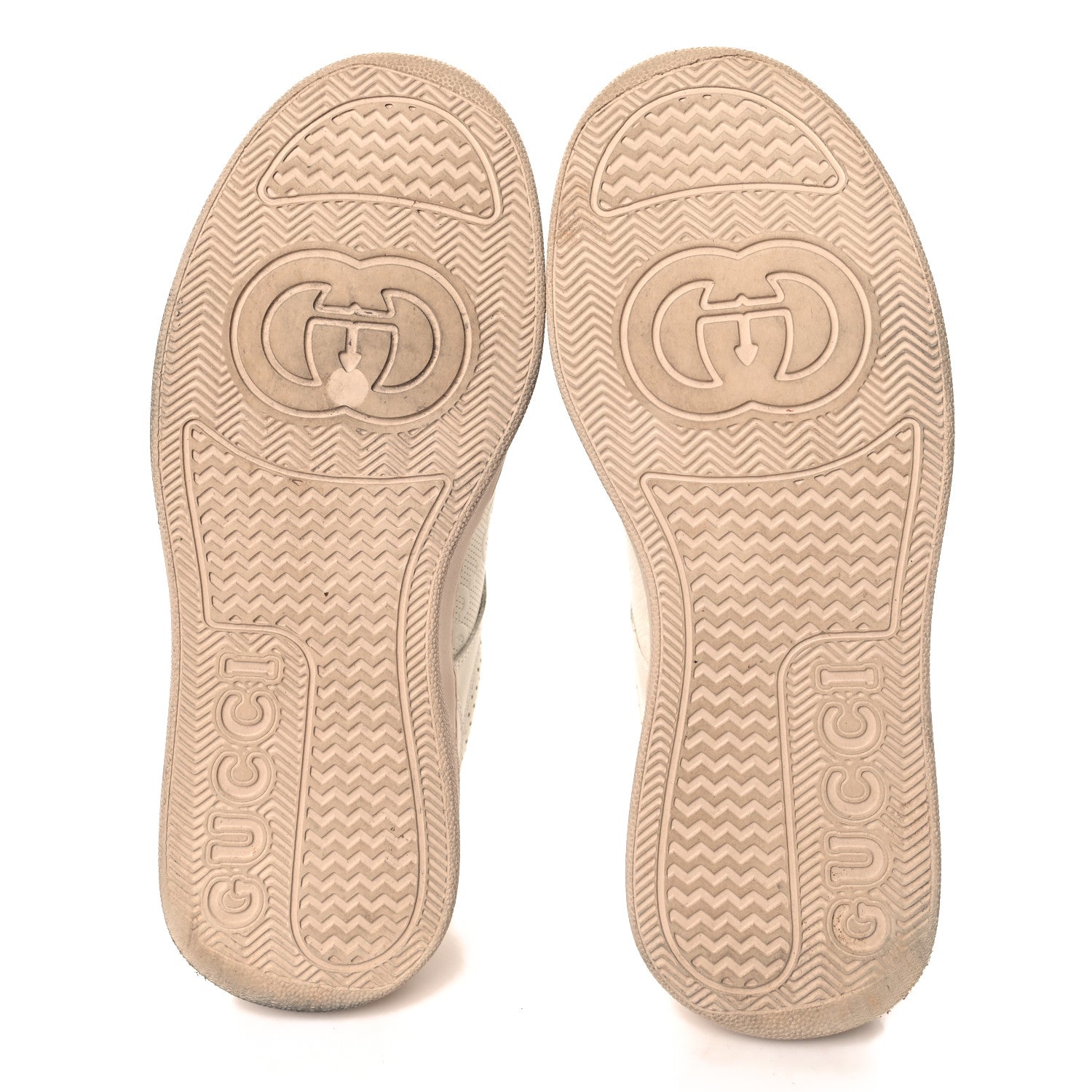 Gucci Calfskin GG Tennis Embossed Womens Platform 55mm Sneakers 40 White 6 of 8