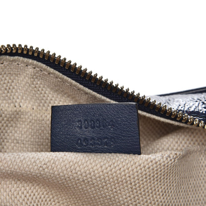 Gucci Vernice Naplack Small Soho Disco Bag Uniform Blue 7 of 7