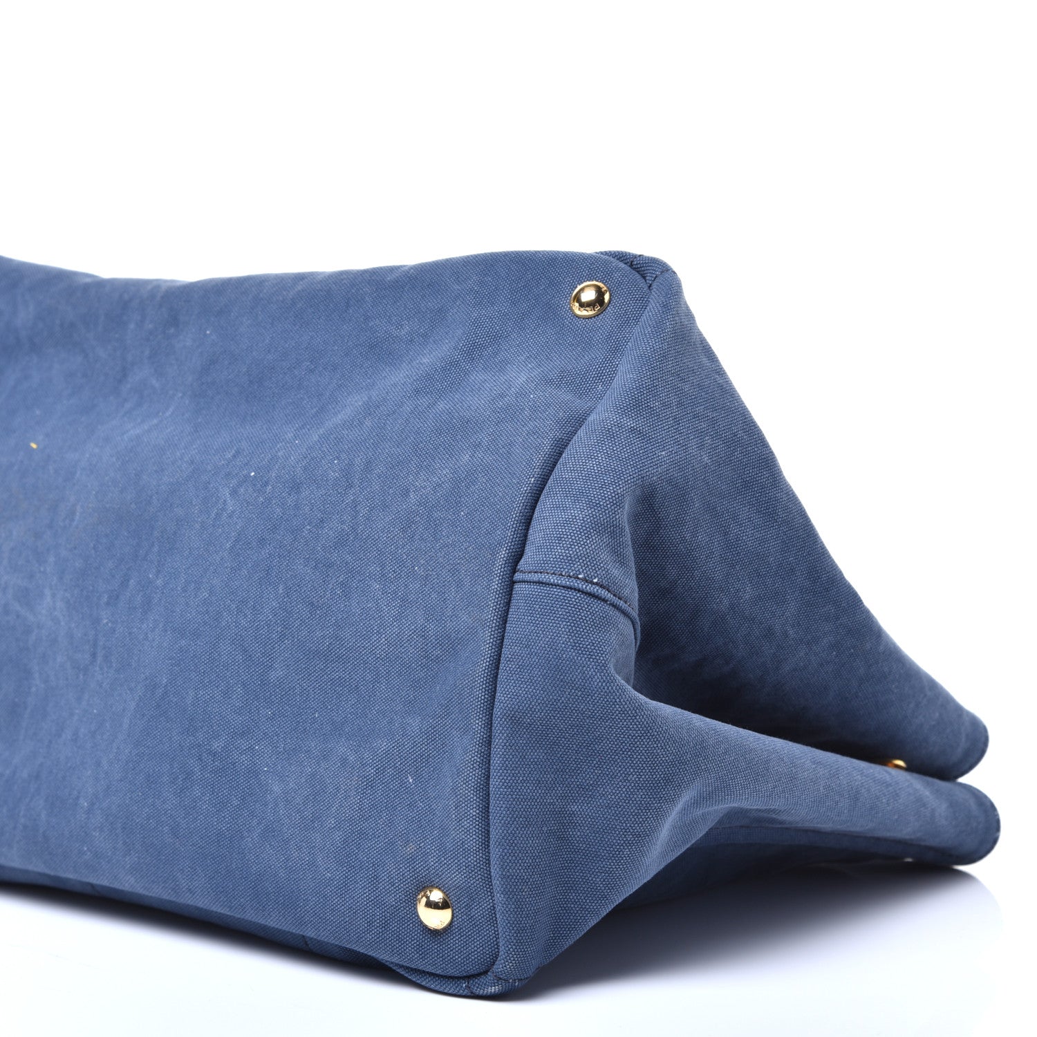Prada Canvas Canapa Logo Tote Blue 8 of 9