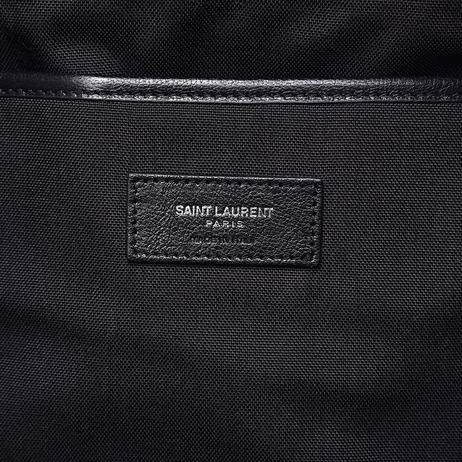 Saint Laurent Calfskin Bandana Stud City Backpack Black 7 of 13