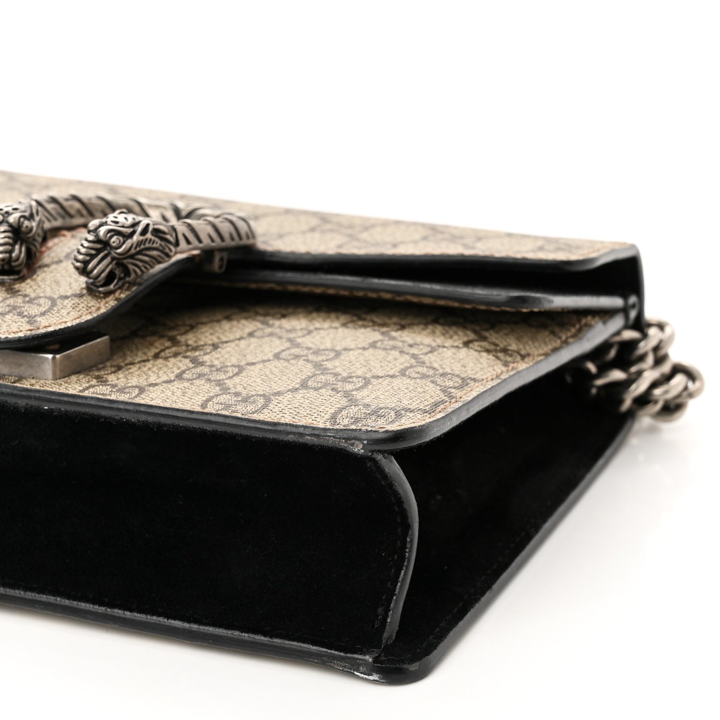 GG Supreme Monogram Mini Dionysus Shoulder Bag Black