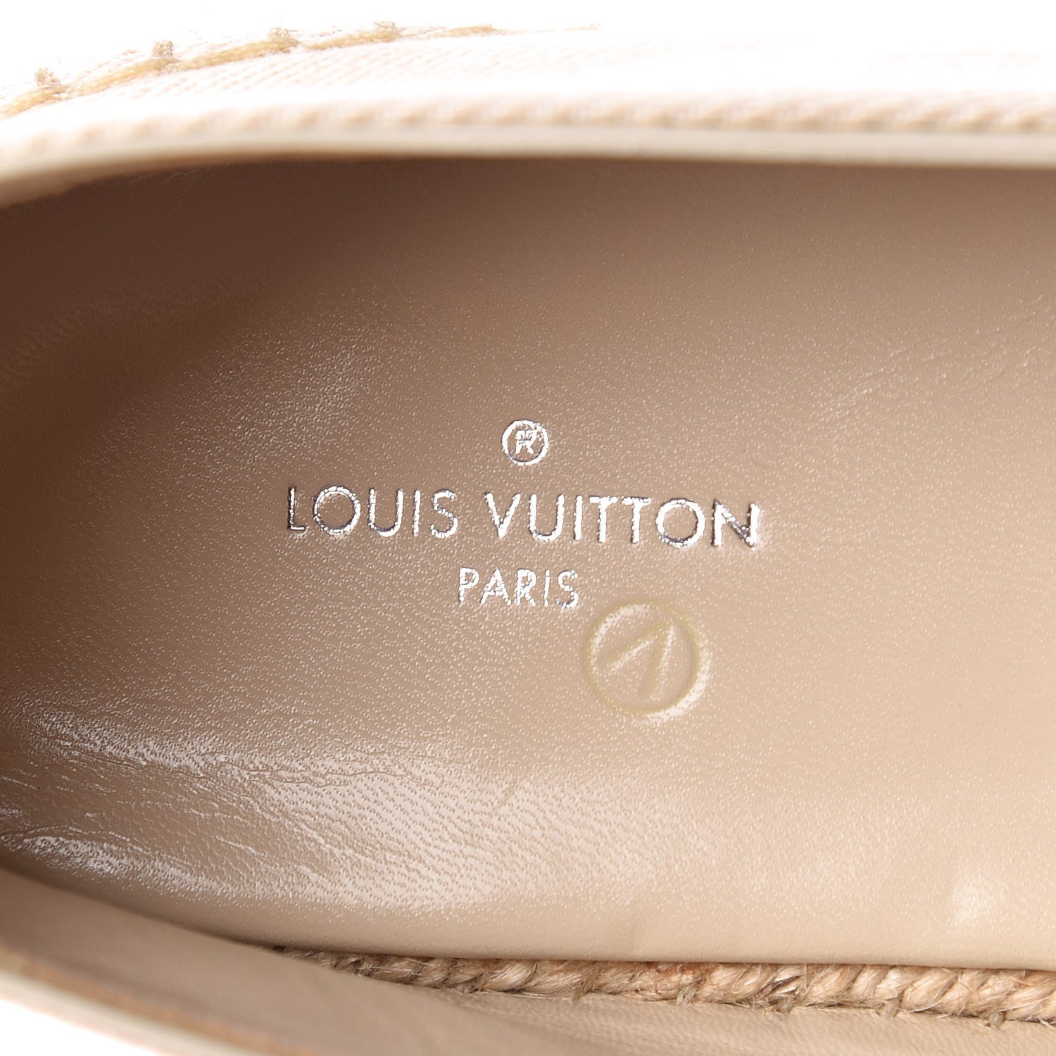 Louis Vuitton Canvas Waterfall Espadrille Flats 36 Ecru 10 of 14