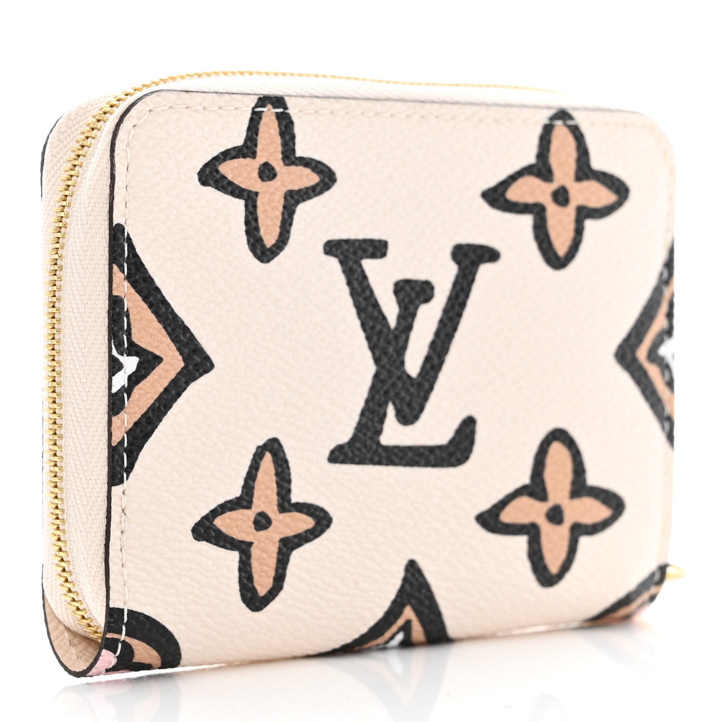 Monogram Giant Wild At Heart Zippy Coin Purse Creme