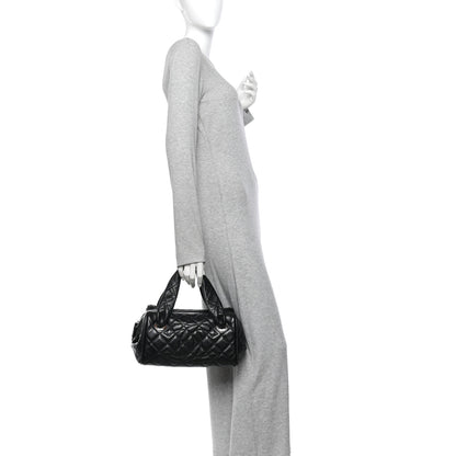 Chanel Caviar Quilted CC Timeless Bowler Black 2 of 11