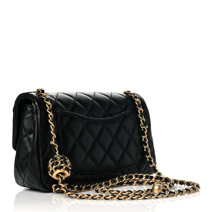 Chanel Lambskin Quilted Mini Rectangular Pearl Crush Flap Black 3 of 11