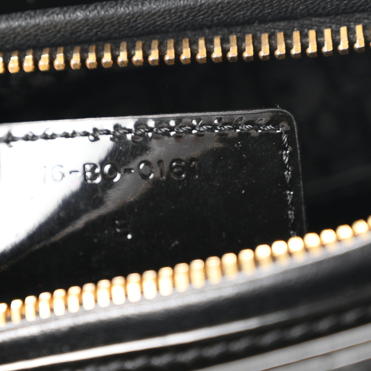Patent Cannage Large Lady Dior Black