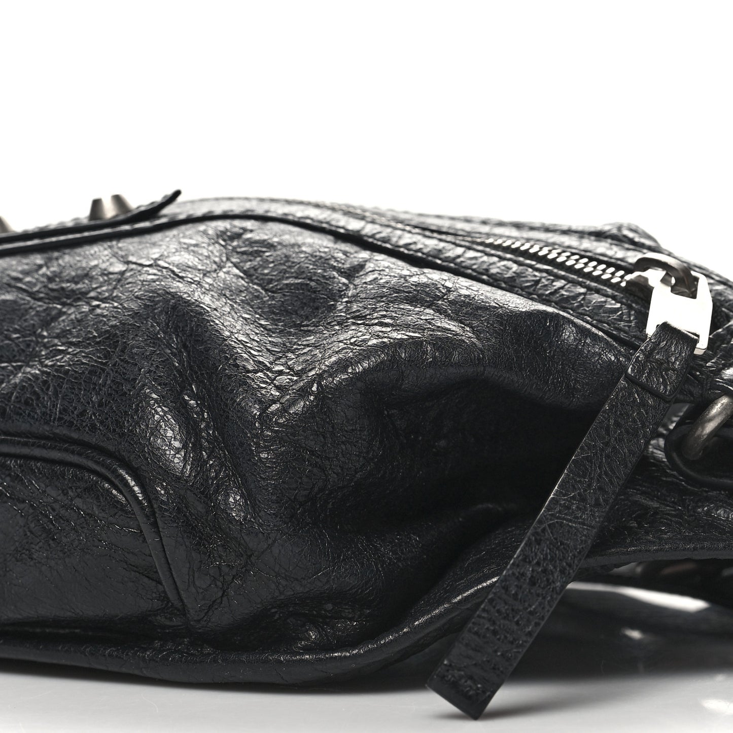 Lambskin Classic Hardware Neo Lift Hip Bag Black