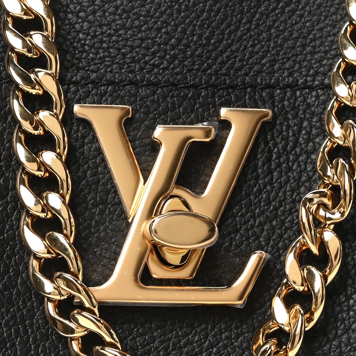 Louis Vuitton Calfskin Lock and Walk Bucket Black 7 of 9