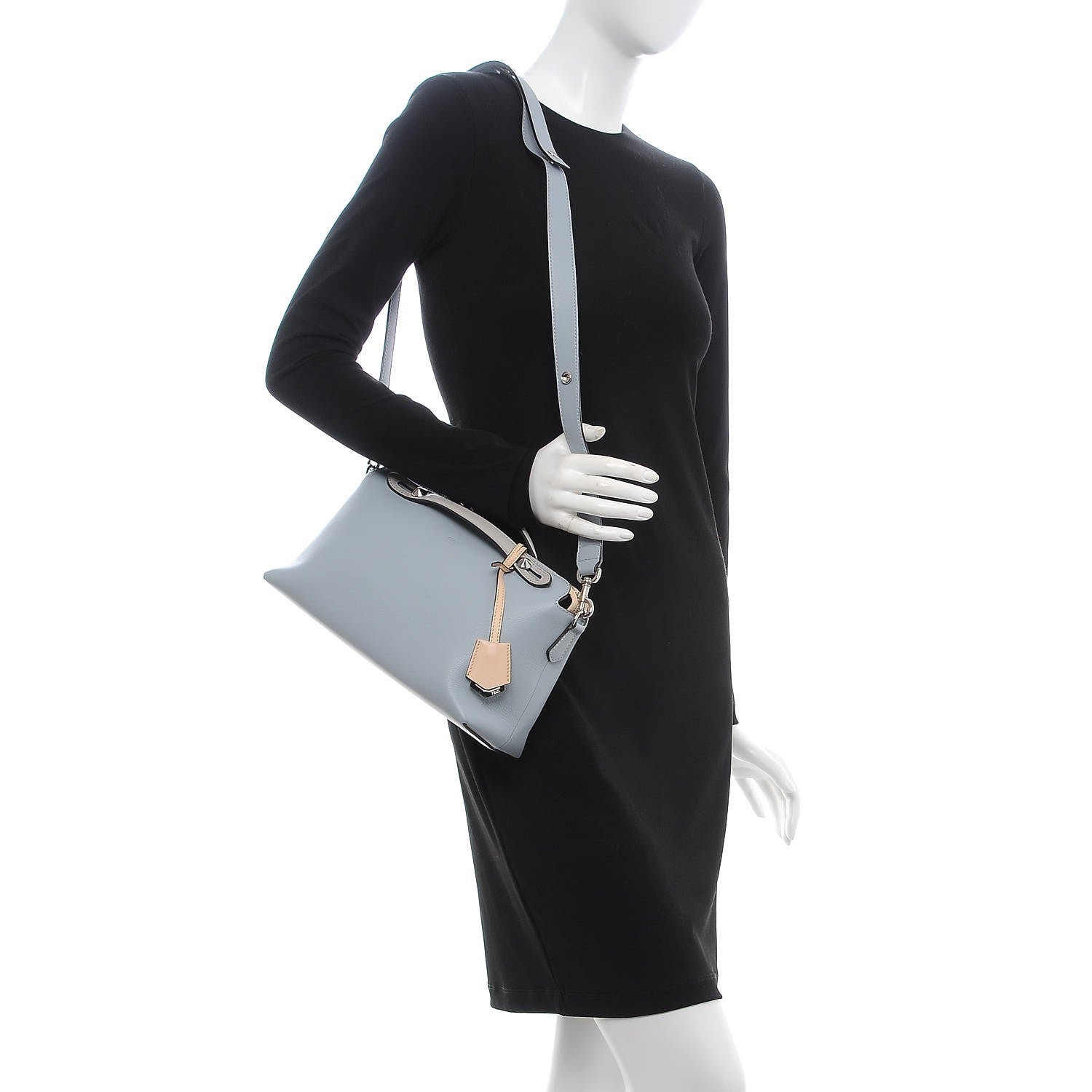 Fendi Vitello Dolce 4 Color Medium By The Way Boston Bag Polvere Multicolor 2 of 10