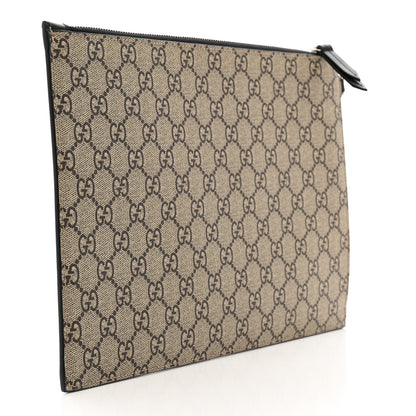 Gucci GG Supreme Monogram Blind For Love Wristlet Pouch Black 3 of 7