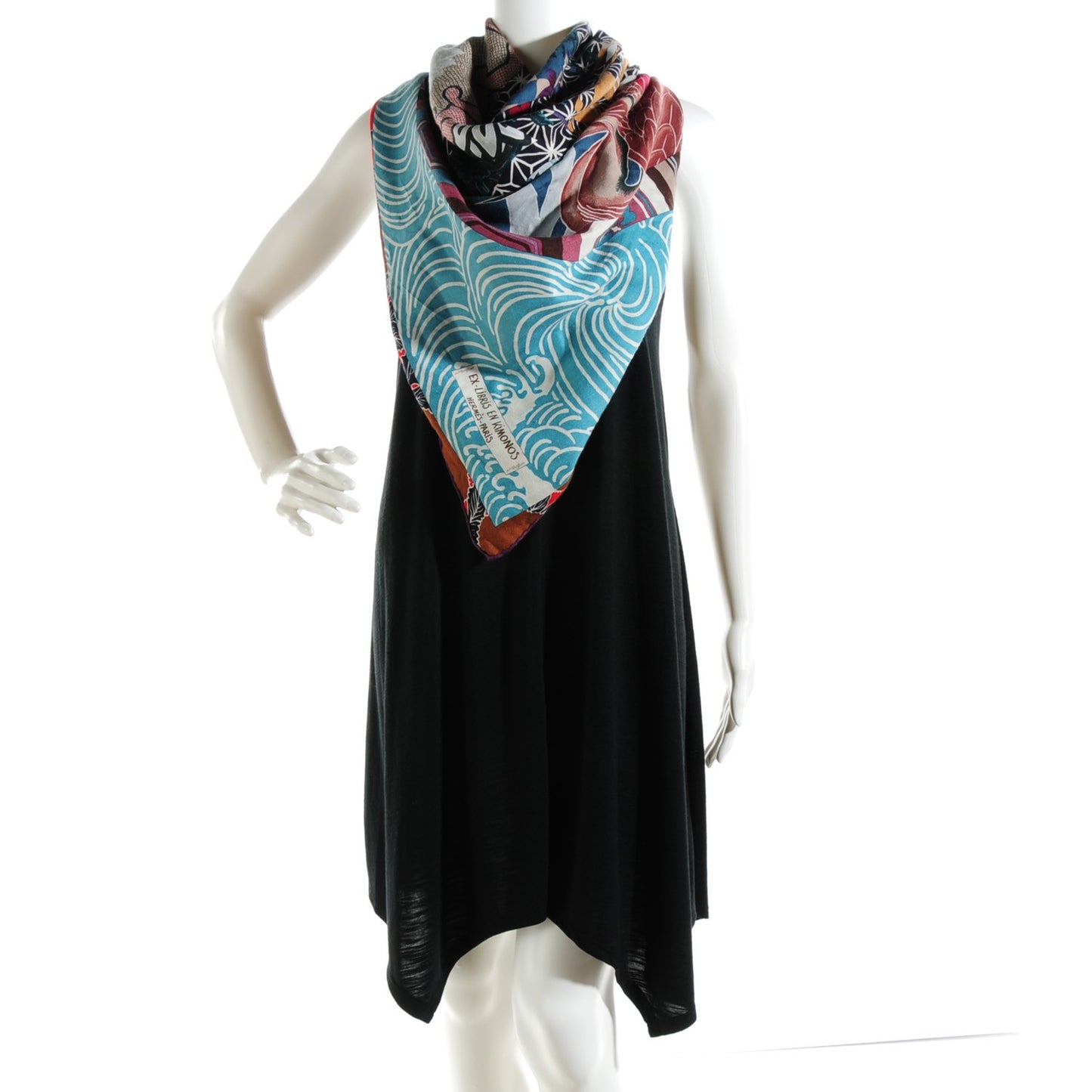 Cashmere Silk Ex Libris En Monogram Kimonos Shawl 140