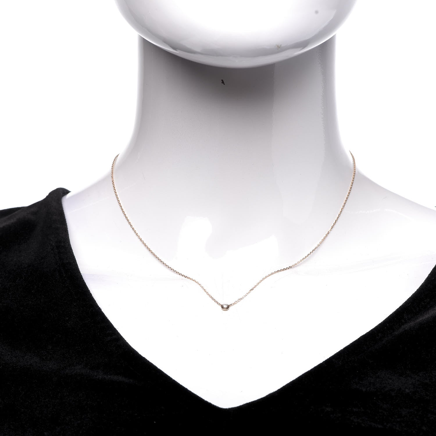 Cartier 18K Pink Gold Diamond XS D'Amour Pendant Necklace 2 of 6