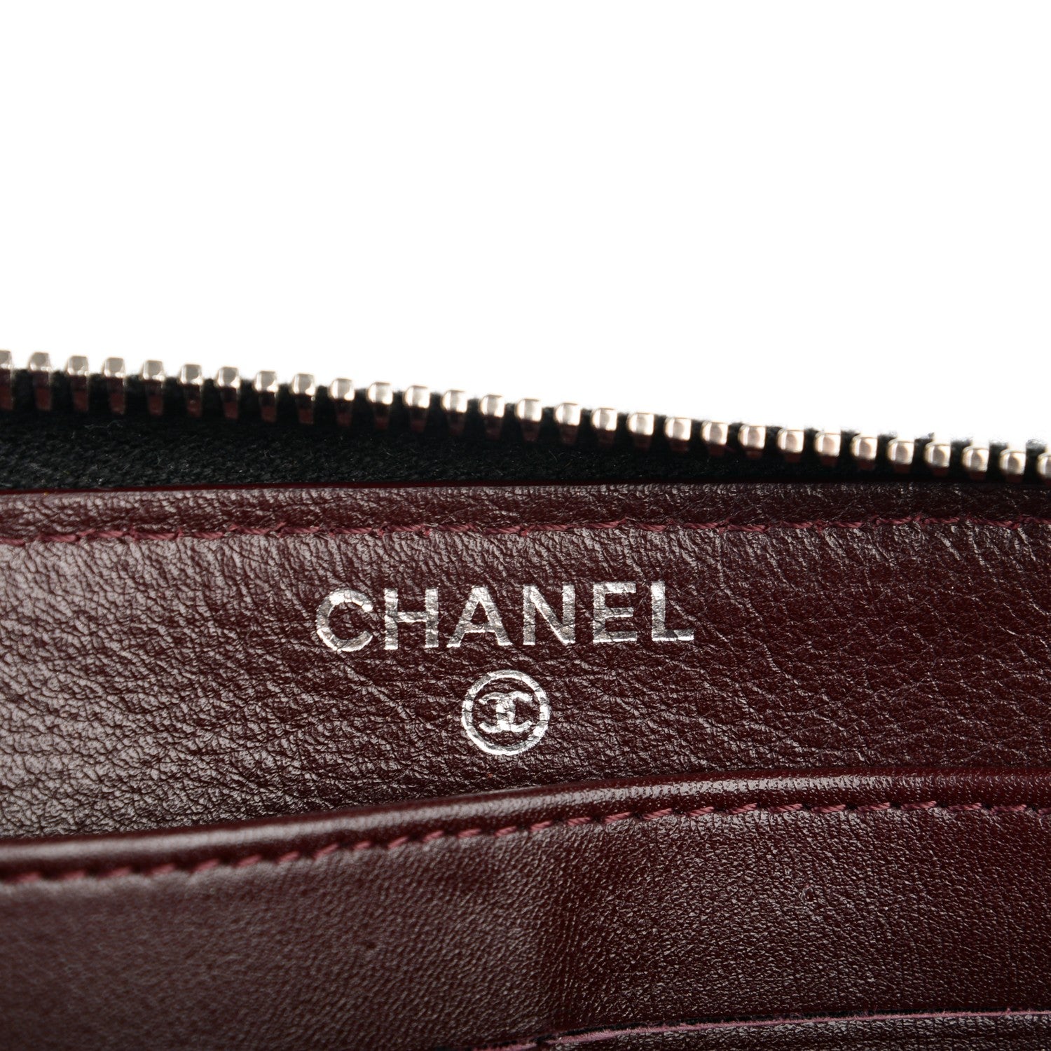 Chanel Caviar Quilted Large Gusset Zip Around Wallet Black 7 of 8