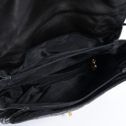 Chanel Lambskin Quilted Flap Shoulder Bag Black 5 of 9