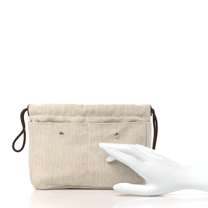 Hermes Canvas Barenia Fourbi 20 PM Pouch Naturel Fauve 2 of 11