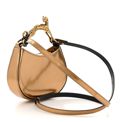 Lanvin Metallic Calfskin Nano Cat Hobo Gold 3 of 9