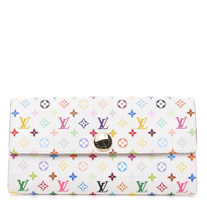 Louis Vuitton Monogram Multicolor Sarah Wallet White 1 of 7