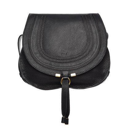 Chloe Calfskin Medium Marcie Round Crossbody Bag Black 1 of 14