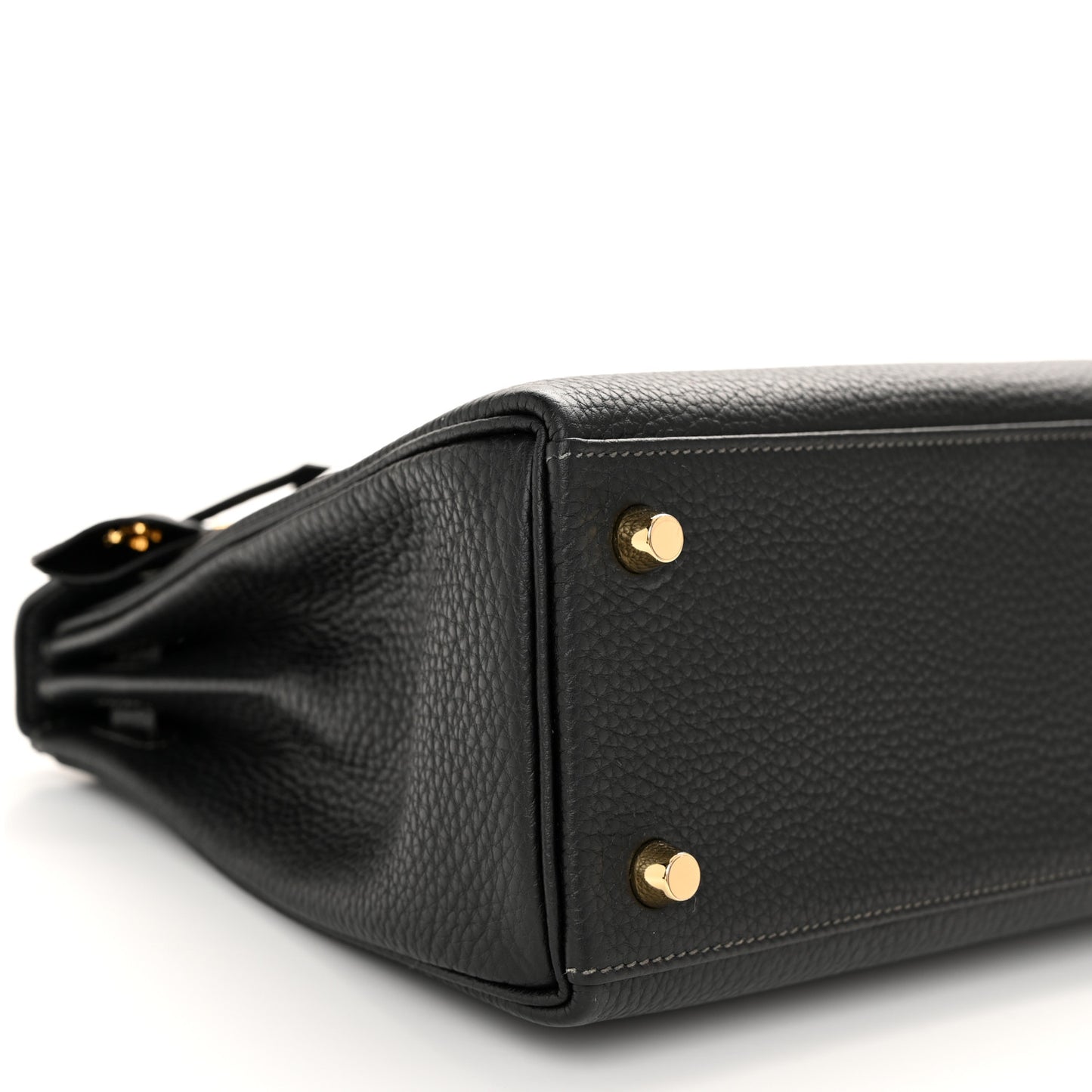 Togo Horseshoe Kelly Retourne 25 Black