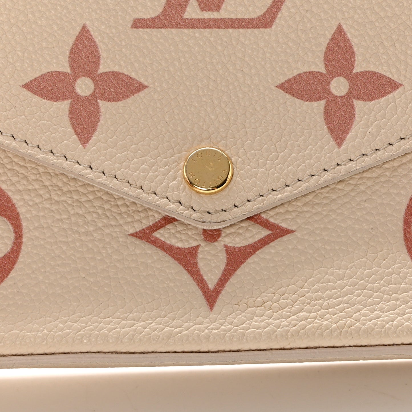 Empreinte Monogram Giant By The Pool Felicie Pochette Chain Wallet Creme Rose Trianon