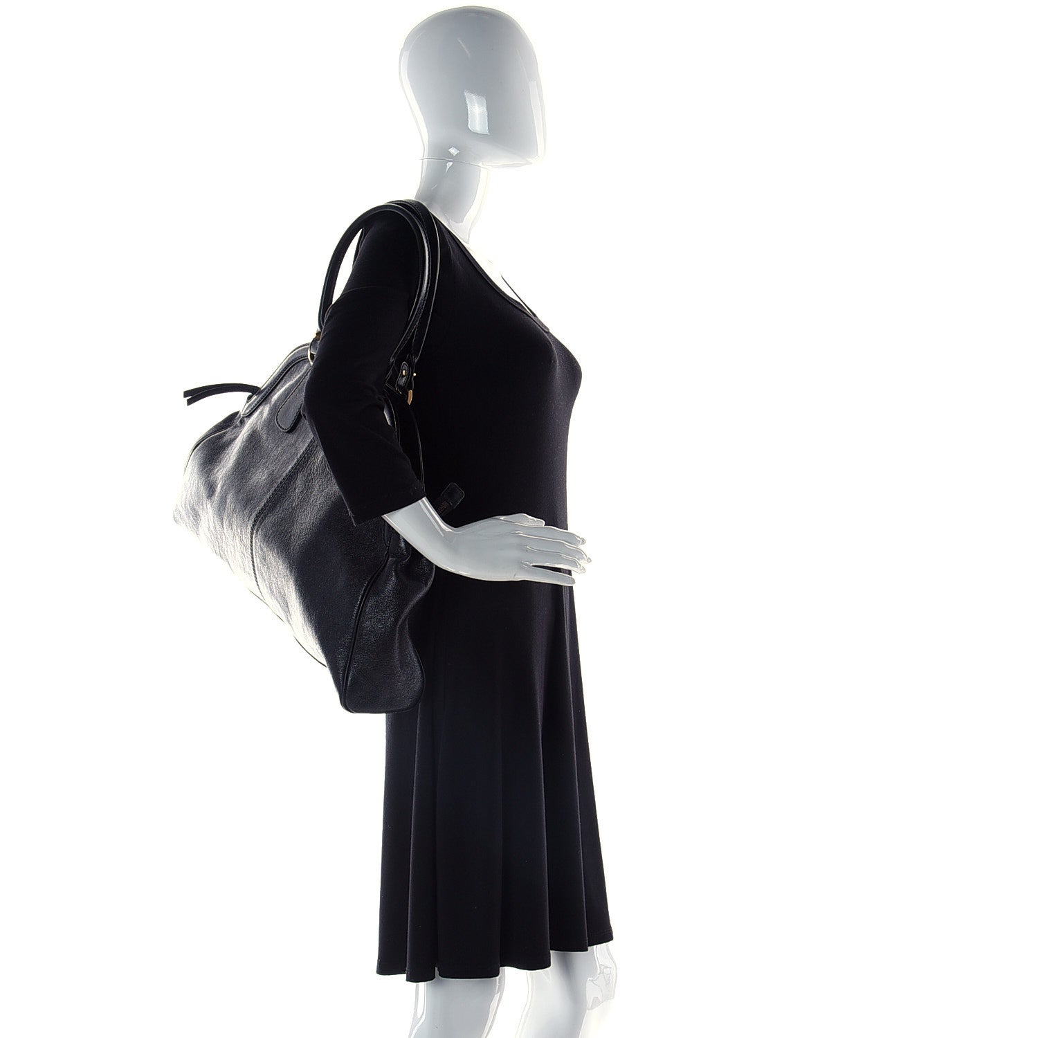 Gucci Calfskin Large Re(Belle) Top Handle Bag Black 2 of 16