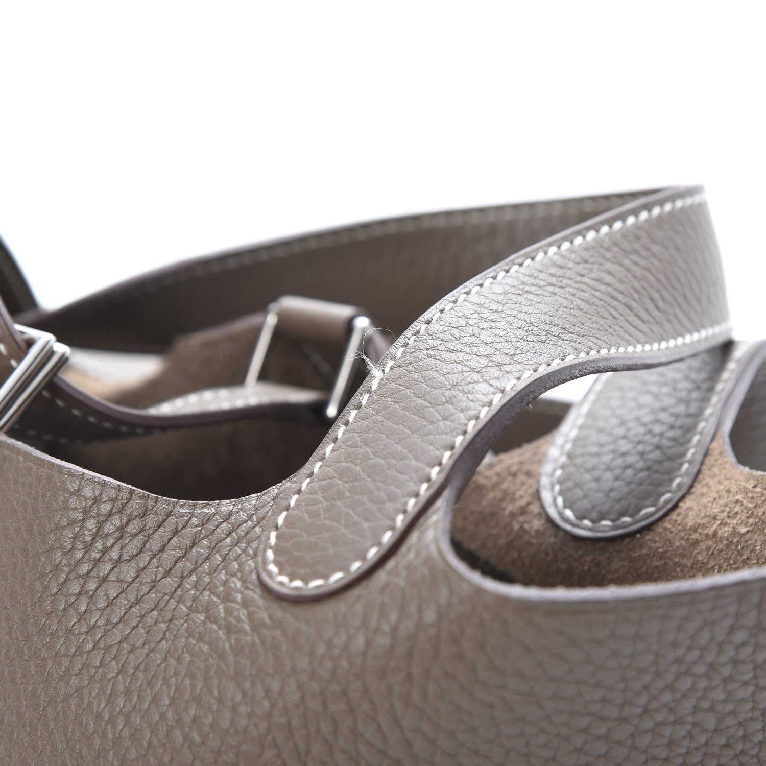 Hermes Taurillon Clemence Picotin Lock 18 PM Etoupe 12 of 13