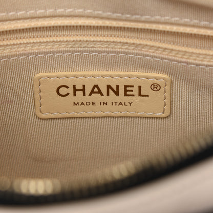 Chanel Goatskin Quilted Waist Bag Beige White Black 7 of 13