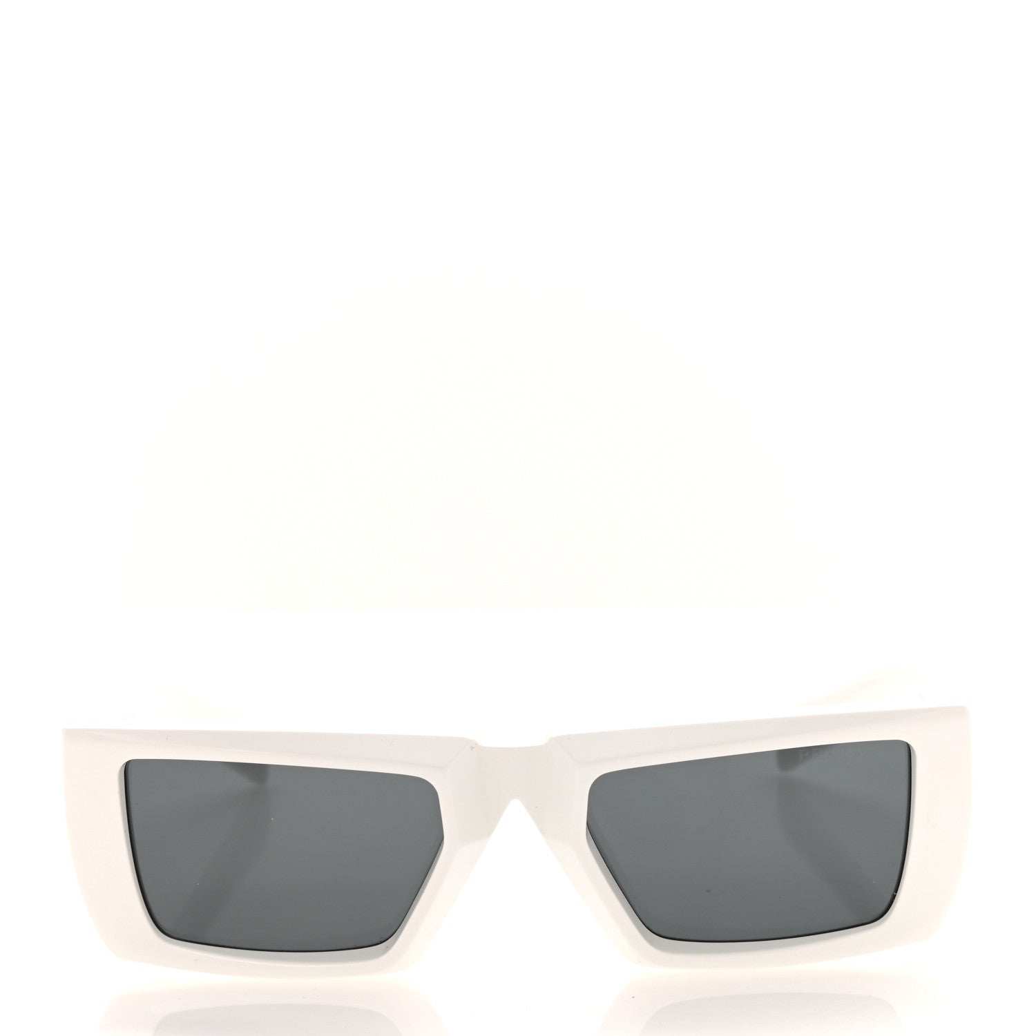Prada Runway Sunglasses SPR 24Y White Slate Gray 2 of 8