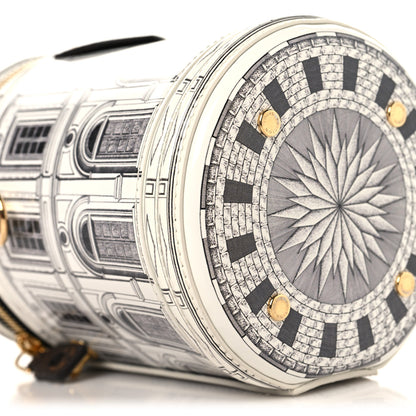 Louis Vuitton X FORNASETTI Calfskin Architettura Cannes Black White 8 of 10