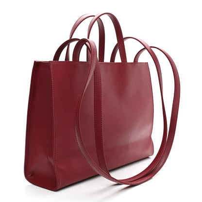 Telfar Vegan Leather Medium Shopping Bag Oxblood 3 of 10