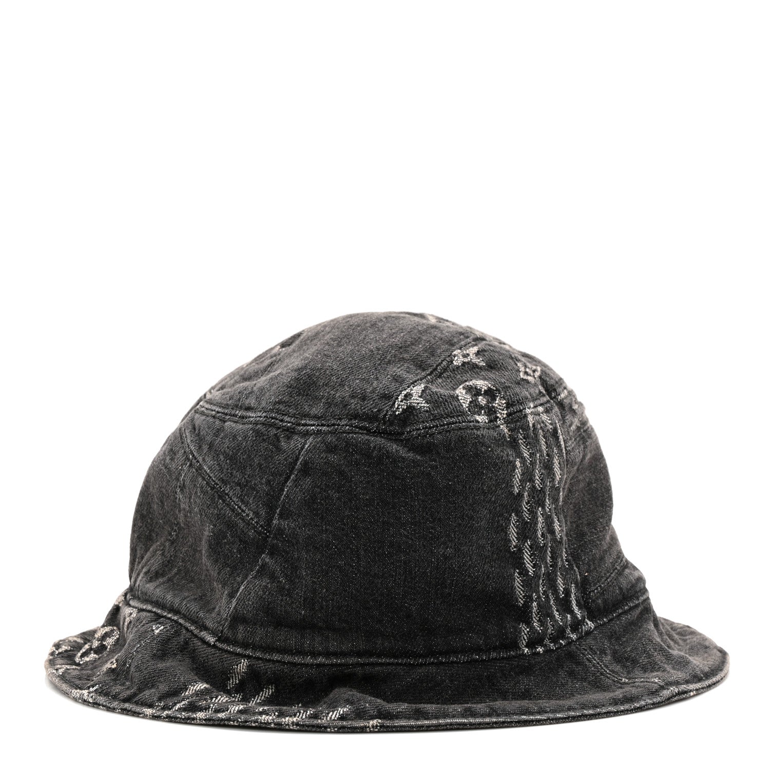 Louis Vuitton x NIGO Monogram Giant Denim Giant Damier Wave Sun Hat 60 Gray 3 of 8