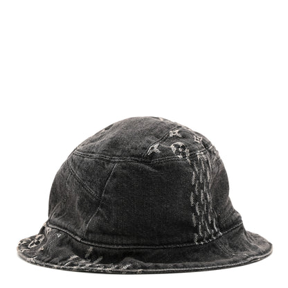 Louis Vuitton x NIGO Monogram Giant Denim Giant Damier Wave Sun Hat 60 Gray 3 of 8