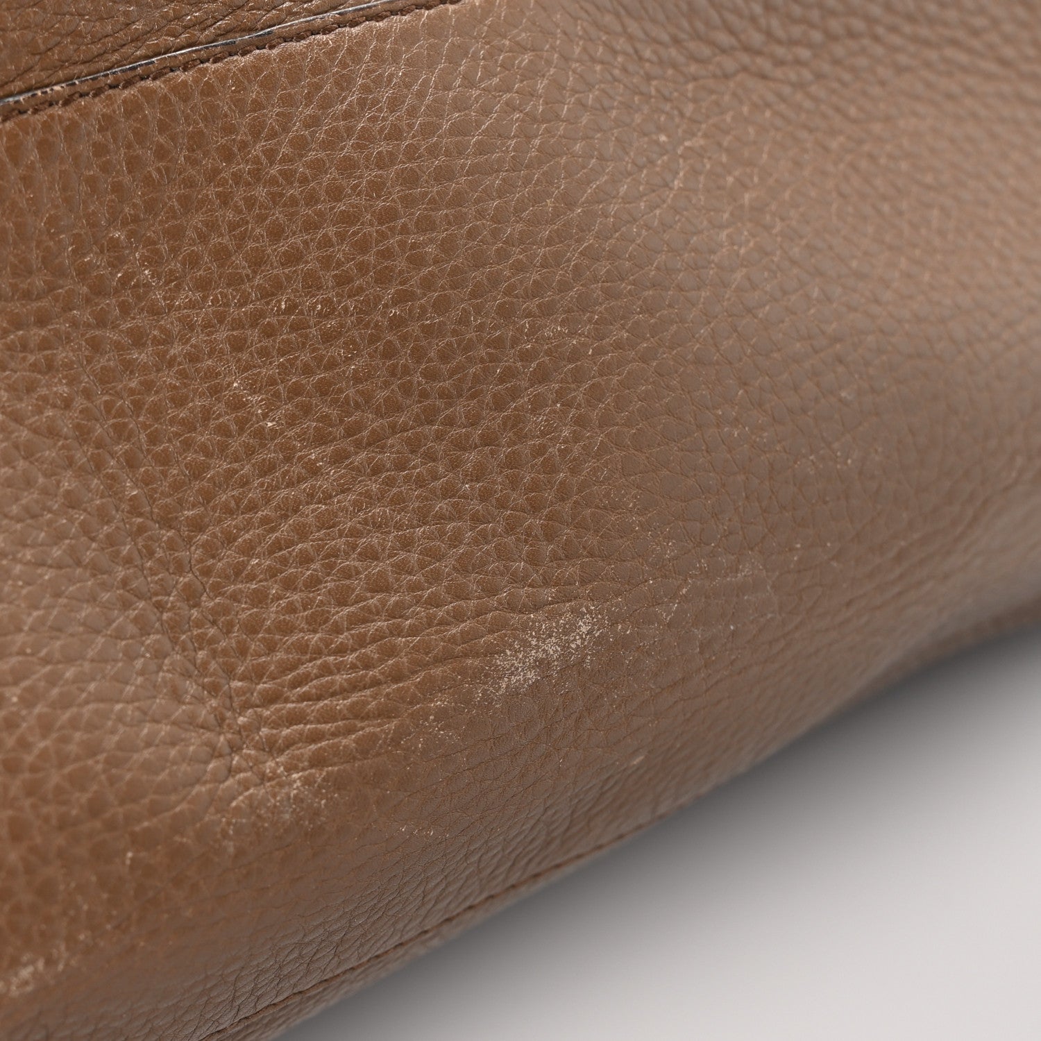 Gucci Pebbled Calfskin Medium Soho Chain Shoulder Bag Maple Brown 12 of 12